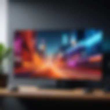 Customizing Display Settings for Gaming A gamer customizing display settings on a television