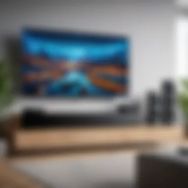 Immersive Sound System Integration Sound system integrated with a television for an immersive gaming experience