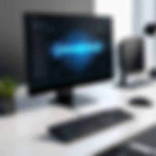 A sleek computer setup showcasing optimized performance