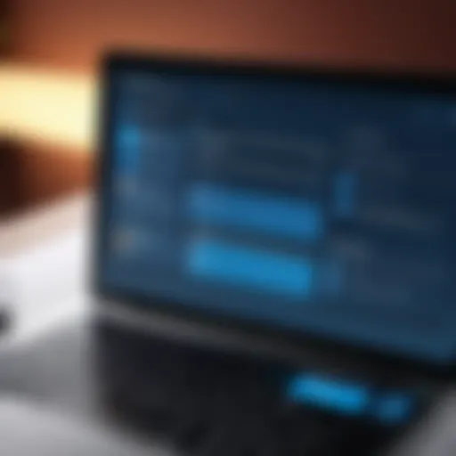 User interface of project sharing software