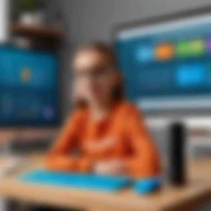 Overview of Qustodio's user interface showcasing parental controls