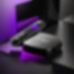 Roku device showcasing sleek design