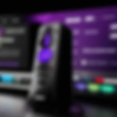 Connectivity Features of Roku Sound System Close-up view of Roku sound system connectivity options