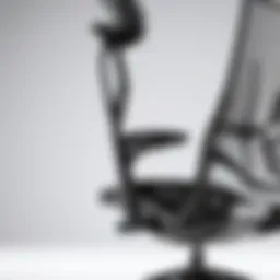 Ergonomic office chair showcasing adjustable features