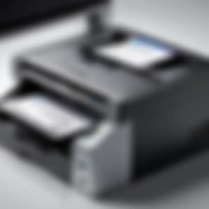 Brother printer connected to a computer