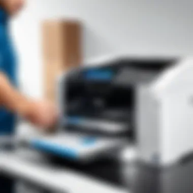 Display of Brother printer software installation