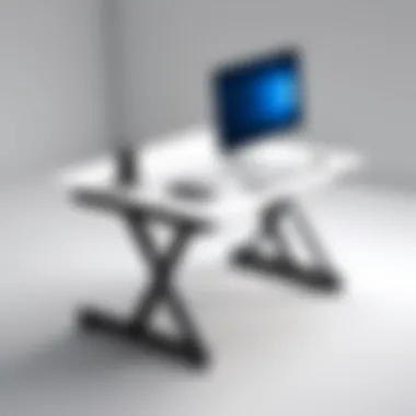 Boosting Productivity with Innovative Solutions Small mobile standing desk promoting productivity