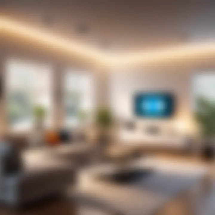Setup of a smart home with Wi-Fi and lighting technology