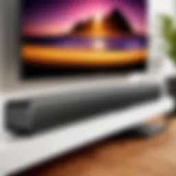 Elegant design of the Sonos sound bar showcasing its modern aesthetics.