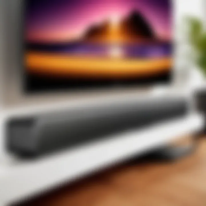 Elegant design of the Sonos sound bar showcasing its modern aesthetics.