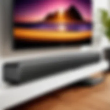 Elegant Design of the Sonos Sound Bar Elegant design of the Sonos sound bar showcasing its modern aesthetics.