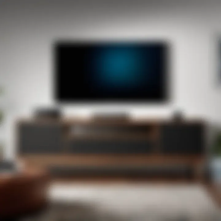Sonos sound bar in a home theater setup highlighting its integration.