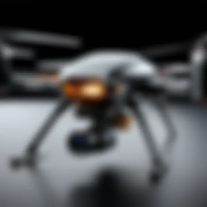 Close-up of the Spark Drone's advanced camera technology