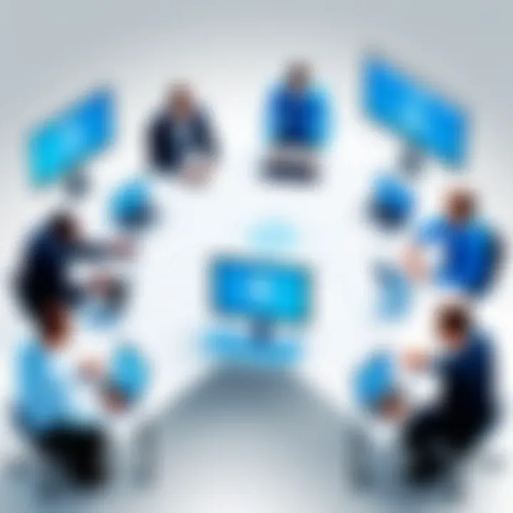 Team collaboration on project sharing platform