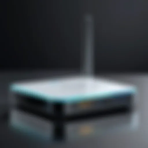 A modern hotspot device showcasing sleek design and connectivity options