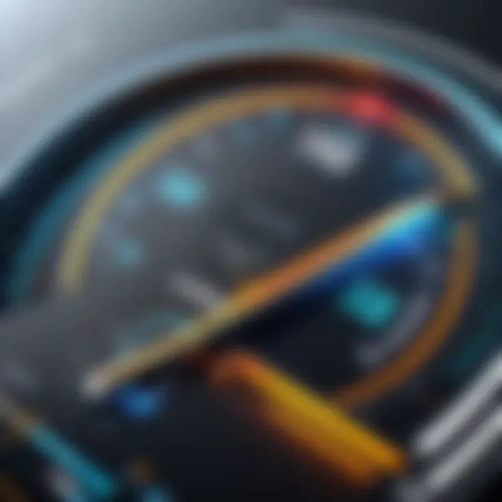 Illustration highlighting speed metrics for multiple device connections
