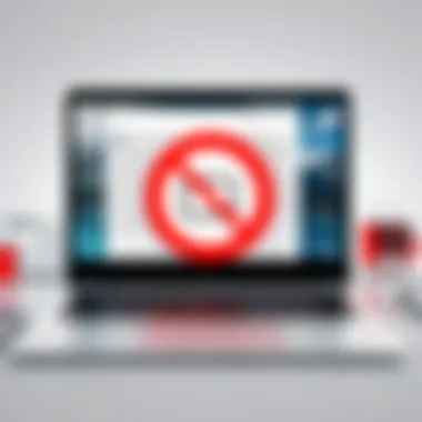 Ad Blocking Technology Explained Visual representation of ad blocking technology in action