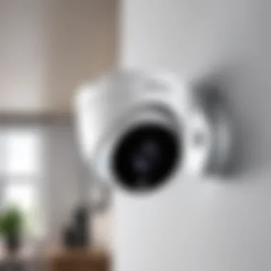 Indoor security camera with motion detection features