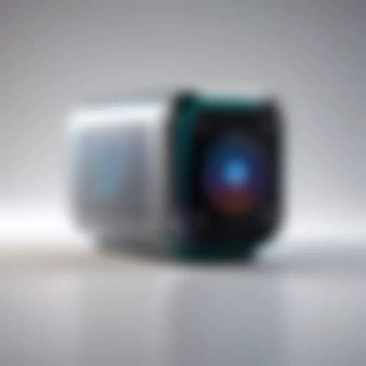 User interface showcasing smart speaker functionality