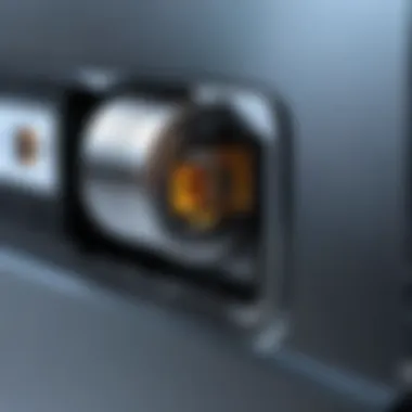 Identifying Wear and Tear on Laptop Charging Ports Close-up of a laptop charging port showing wear