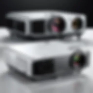 Comparison of different types of projectors in a professional setting