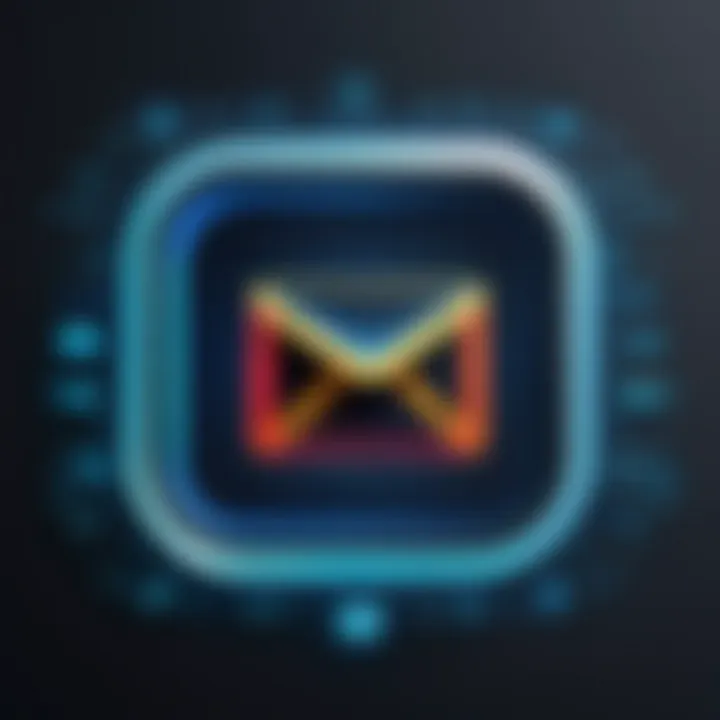 An abstract representation of email notifications