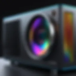 A high-resolution projector showcasing vivid colors
