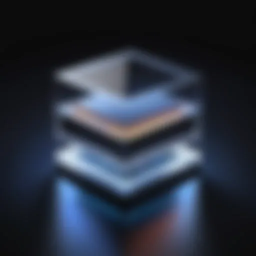 Illustration of Q LED technology principles