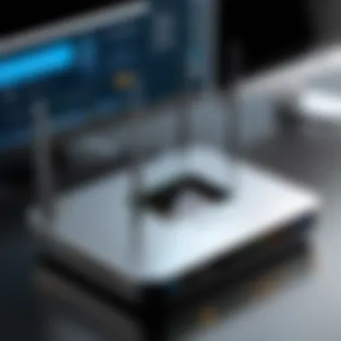Security Features of Remote Access Routers Security features for remote access routers showcased in a visual format.