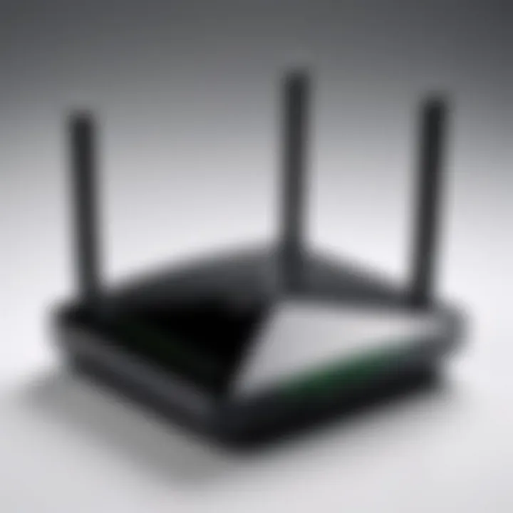 Router displaying advanced features.