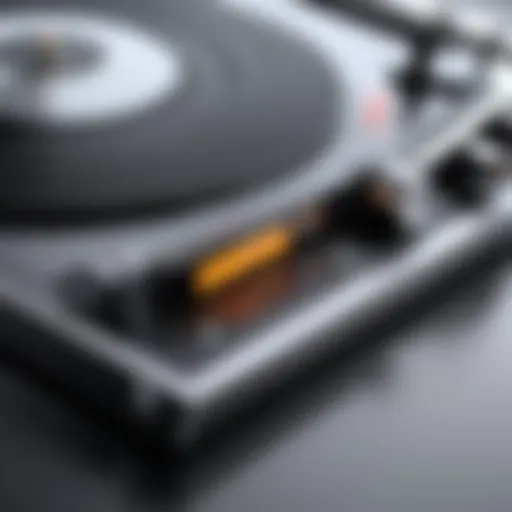 Close-up view of a high-fidelity recording device showcasing advanced technology.