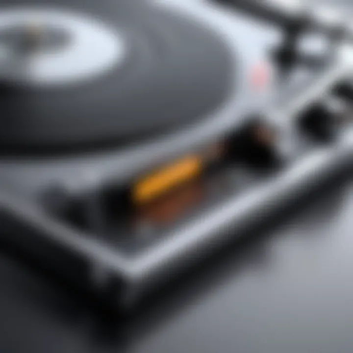 Close-up view of a high-fidelity recording device showcasing advanced technology.