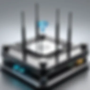 A detailed diagram of a stand alone WiFi network setup