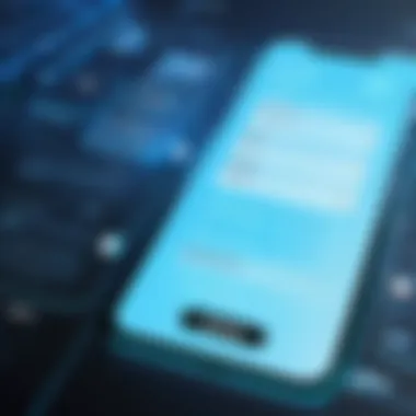 Conceptual illustration of tag tracking technology in IT