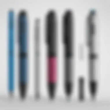 Feature Comparison of Surface Pen and Other Styluses A comparison chart highlighting the features of Surface Pen vs. other stylus models.