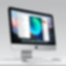 User navigating the iMac interface for application uninstallation