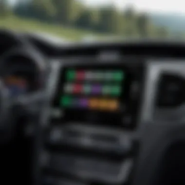 User engaging with Apple CarPlay through the iPad