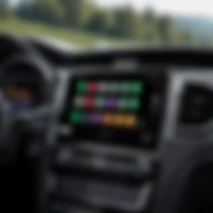 User engaging with Apple CarPlay through the iPad