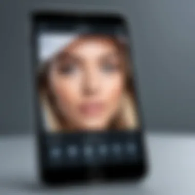 Webcam Software User Interface User interface of popular webcam software on smartphone