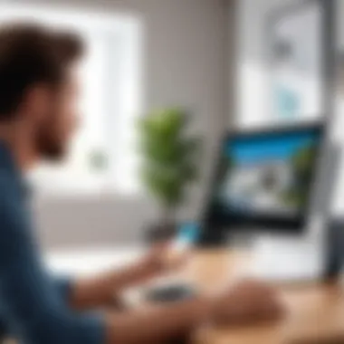 Customer interacting with a sales representative about Wyze cameras