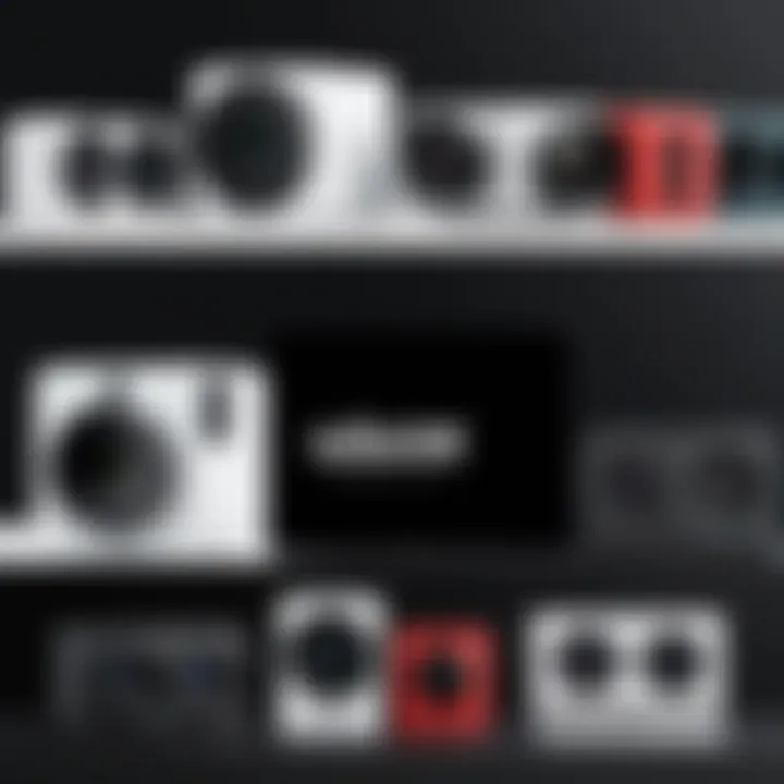 A variety of Wyze Cam models showcased in an organized layout