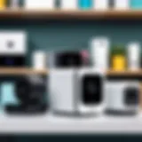 Wyze Cam products displayed in a retail setting